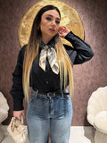 Camicia over con foulard 100% cotone - R.a. Boutique
