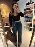 Jeans Wide Leg Chain - R.a. Boutique