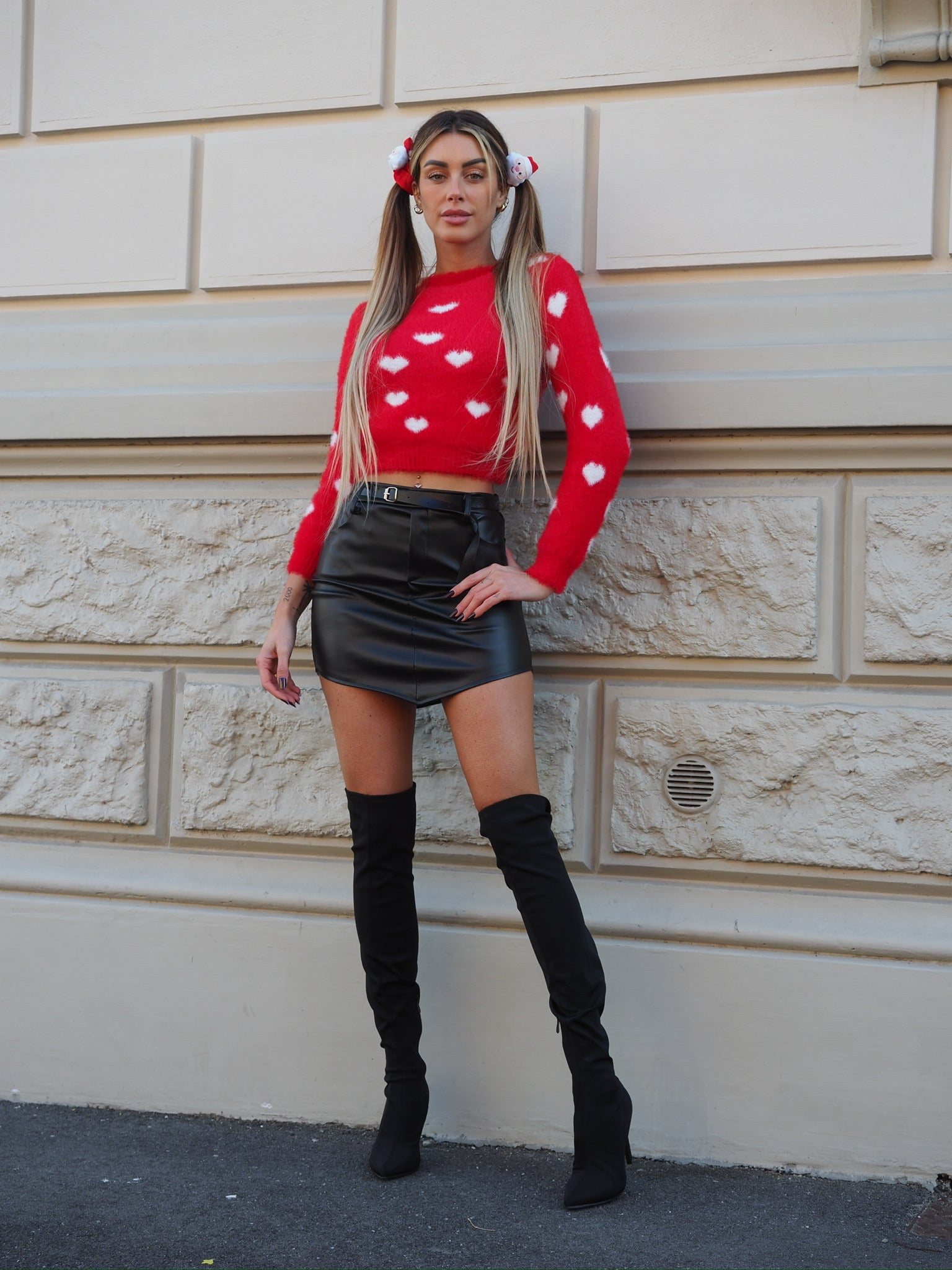 Maglioncino morbidissimo con cuori - R.a. Boutique 