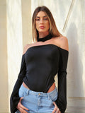 Body nero con choker - R.a. Boutique 