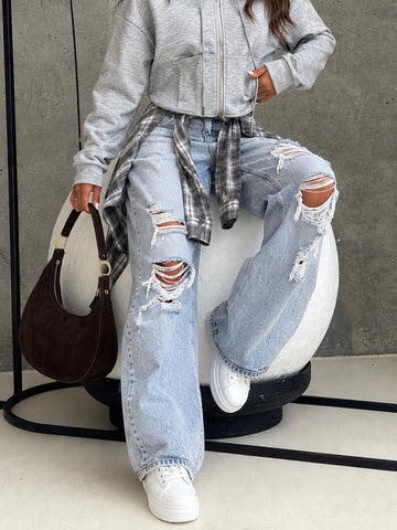 Jeans Brooklyn Strappato - R.a. Boutique