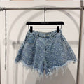 Short Denim Leopardato “Wild Chic” - R.a. Boutique