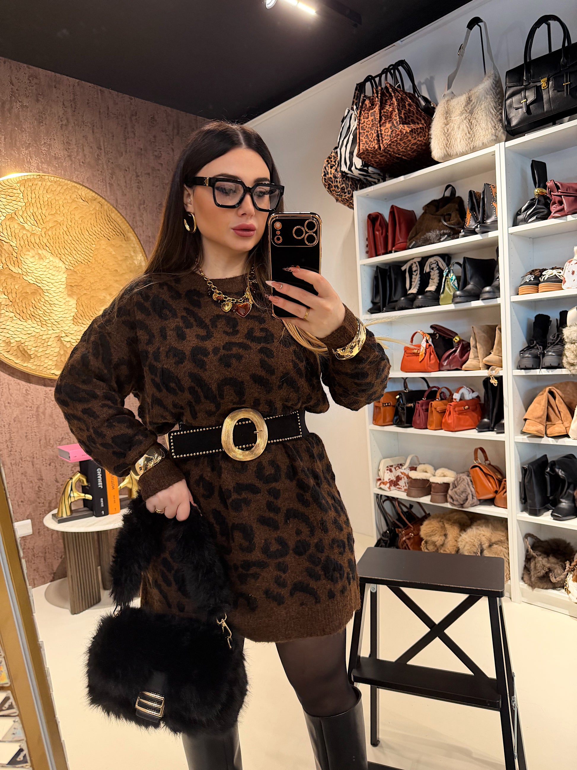 Maxi Maglione Wild Chic - R.a. Boutique