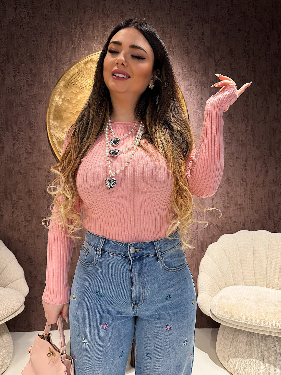 Maglia Essential a costine - R.a. Boutique