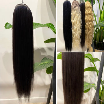 Coda liscia con Coulisse Castano Scuro MQ - R.a. Boutique 