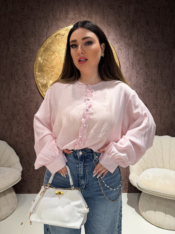 Camicia Chiffon Blush - R.a. Boutique