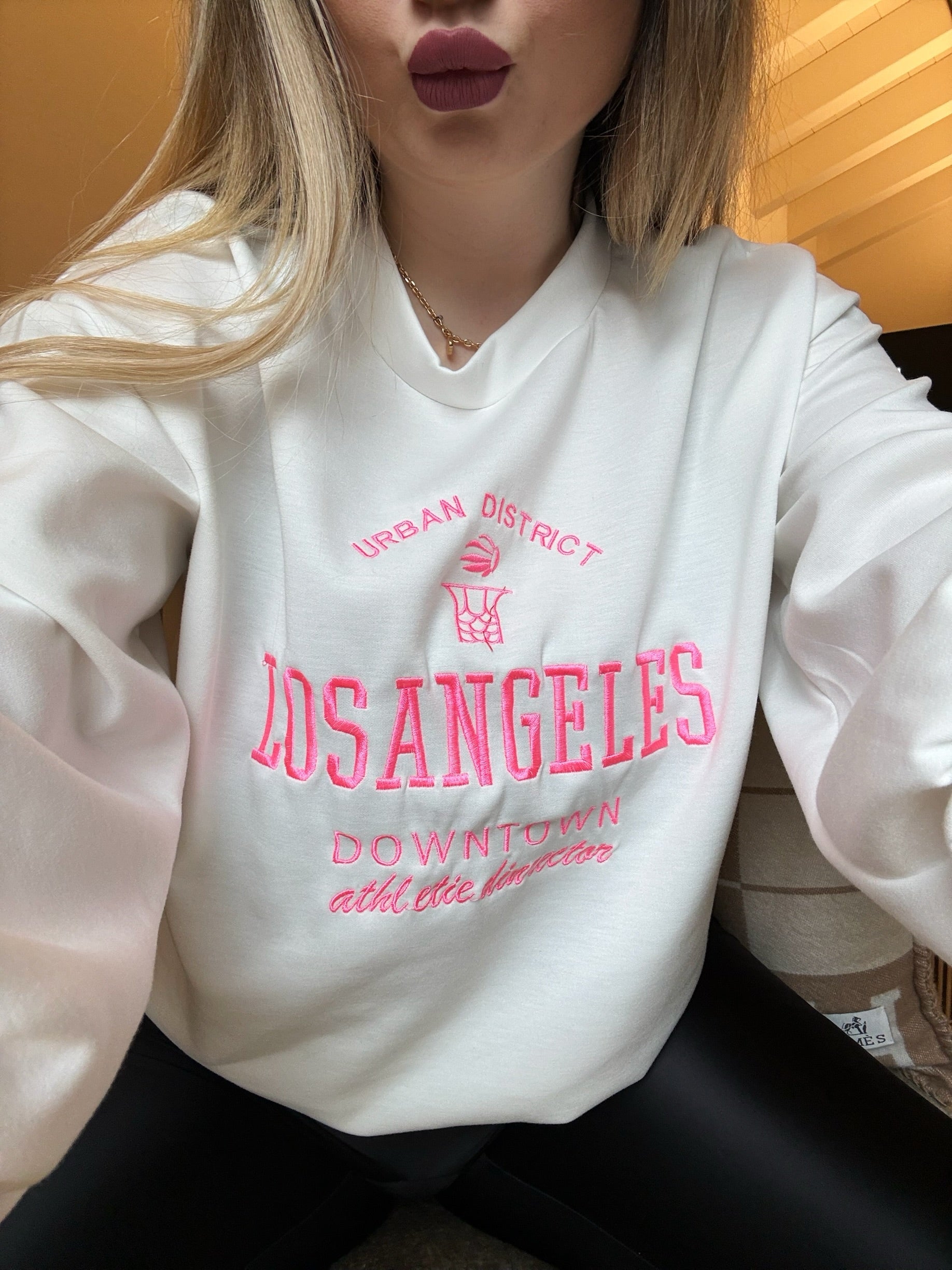 Felpa Los Angeles bianca - R.a. Boutique