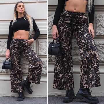 Pantalone animalier dark - R.a. Boutique 