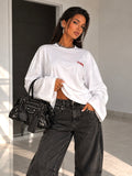 Jeans Barrel Black Washed Star Pockets - R.a. Boutique