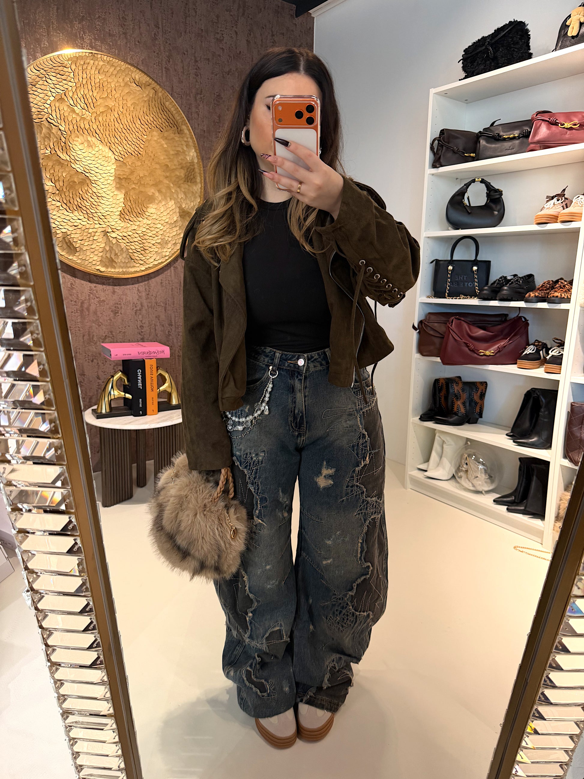 Jeans Ballon con Catenina - R.a. Boutique