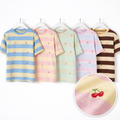 T-Shirt a righe con ciliegie - R.a. Boutique