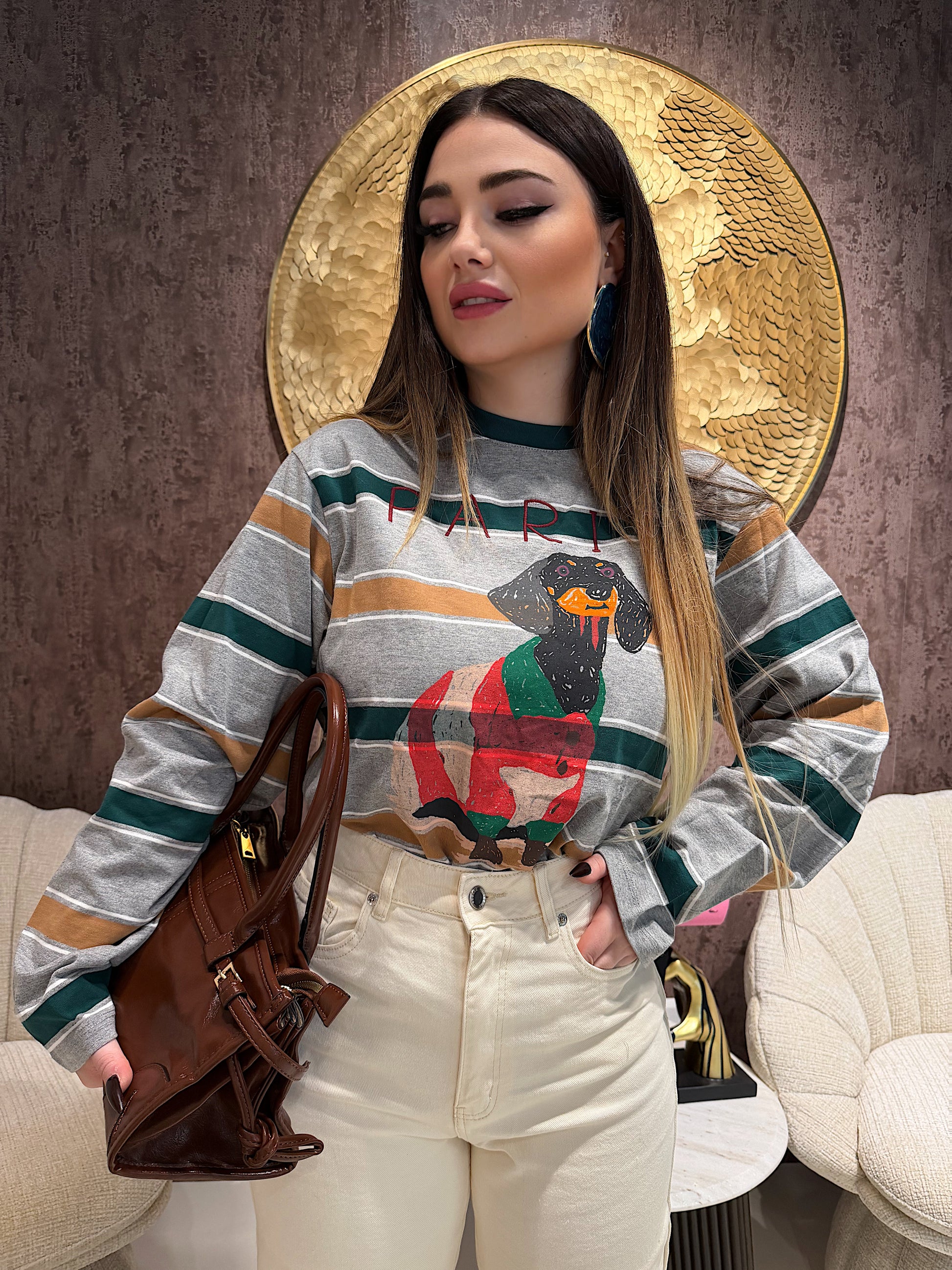 Maglia Paris Bassotto a righe - R.a. Boutique