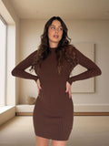 Abito in maglia choco a costine - R.a. Boutique 