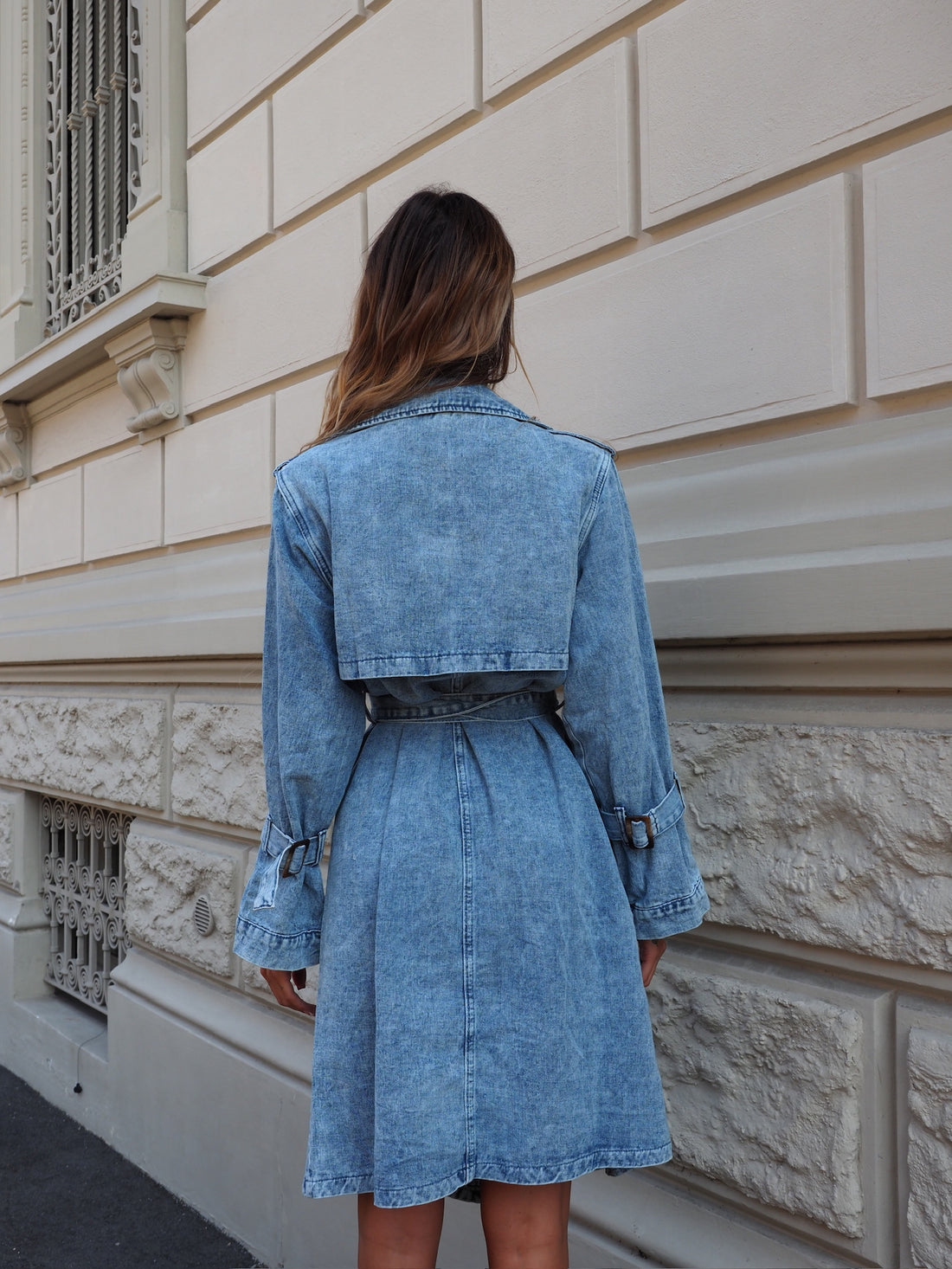 Trench lungo in jeans - R.a. Boutique 