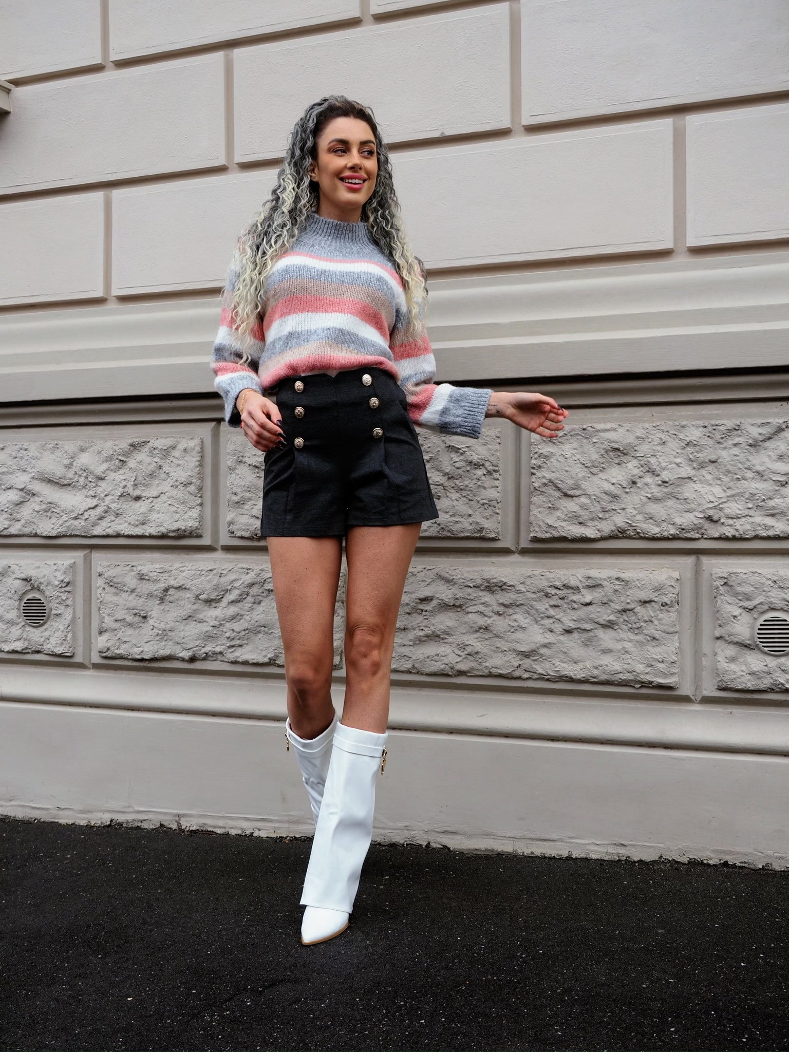 Maglione a righe - R.a. Boutique 