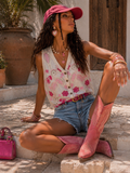 Gilet Boho Flower Ricamato - R.a. Boutique