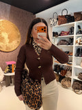 Cardigan con gocce oro - R.a. Boutique