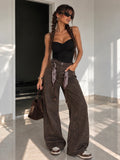 Body Nero Drappeggiato con Coppe e Spalline Regolabili - R.a. Boutique