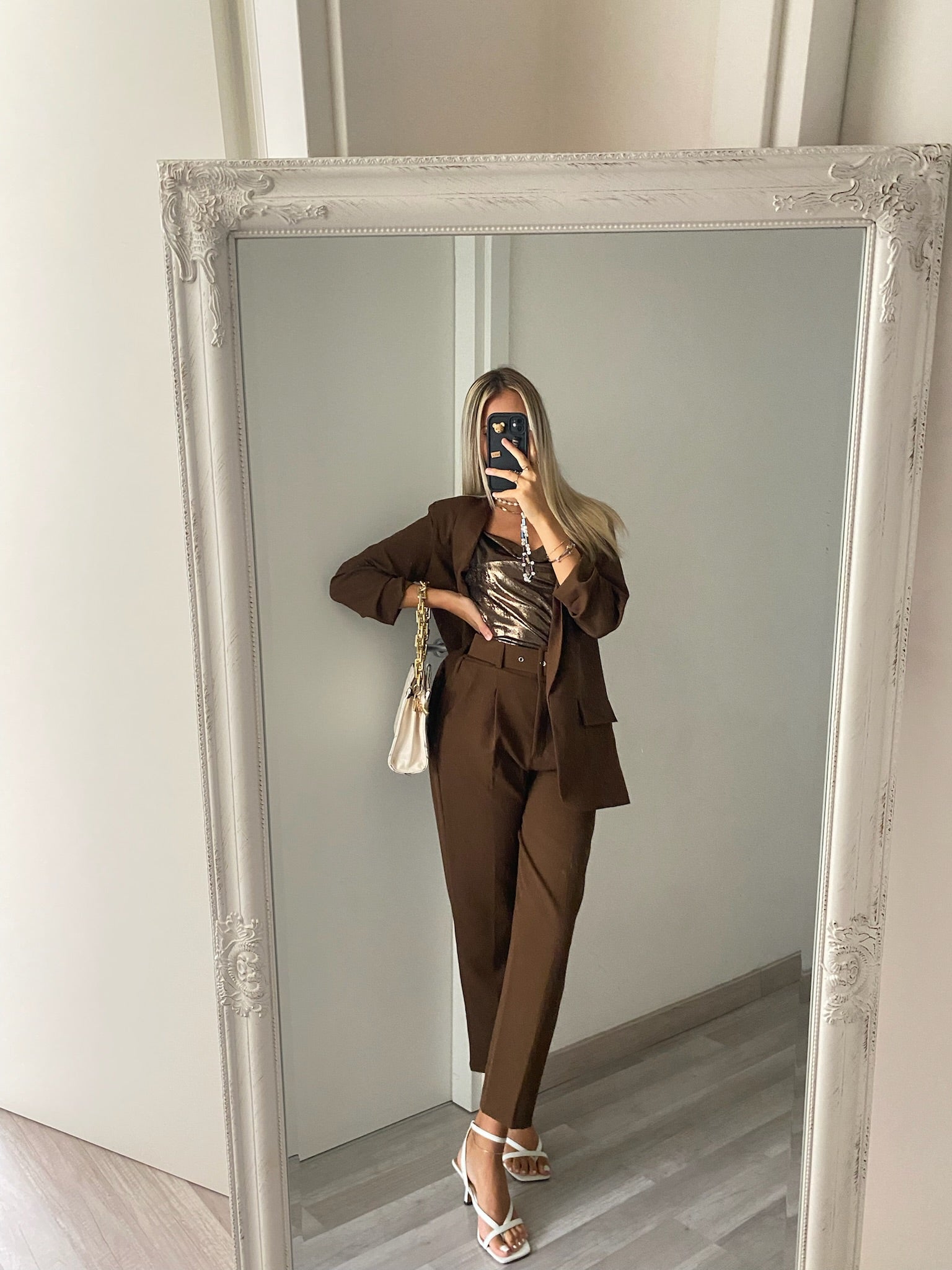 Completo giacca e pantalone choco - R.a. Boutique 