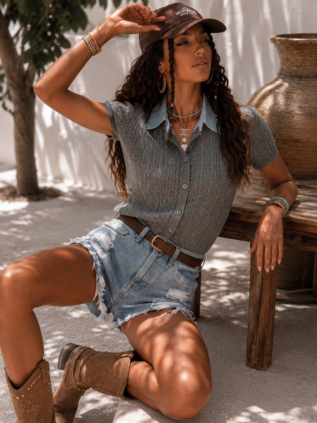 Polo college con bottoncini e collo a contrasto - R.a. Boutique