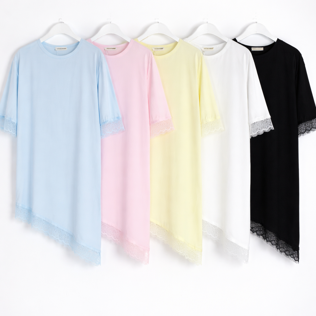 Maxi T-shirt Lace Soft - R.a. Boutique