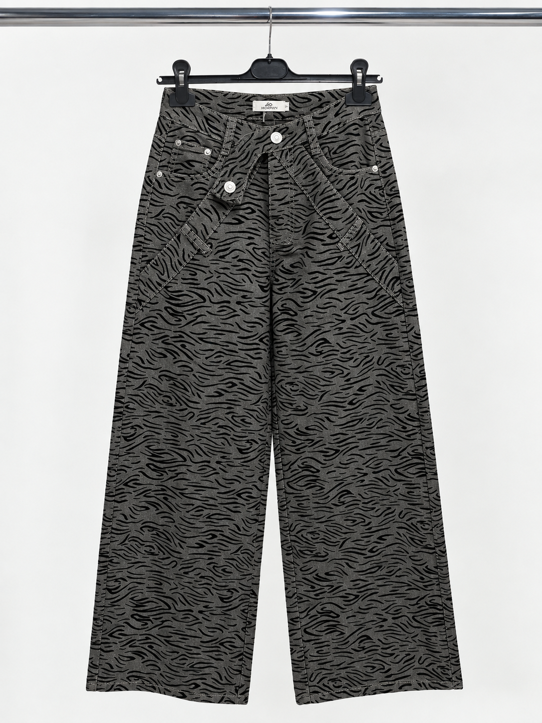 Jeans Tiger Grey Wide Leg - R.a. Boutique
