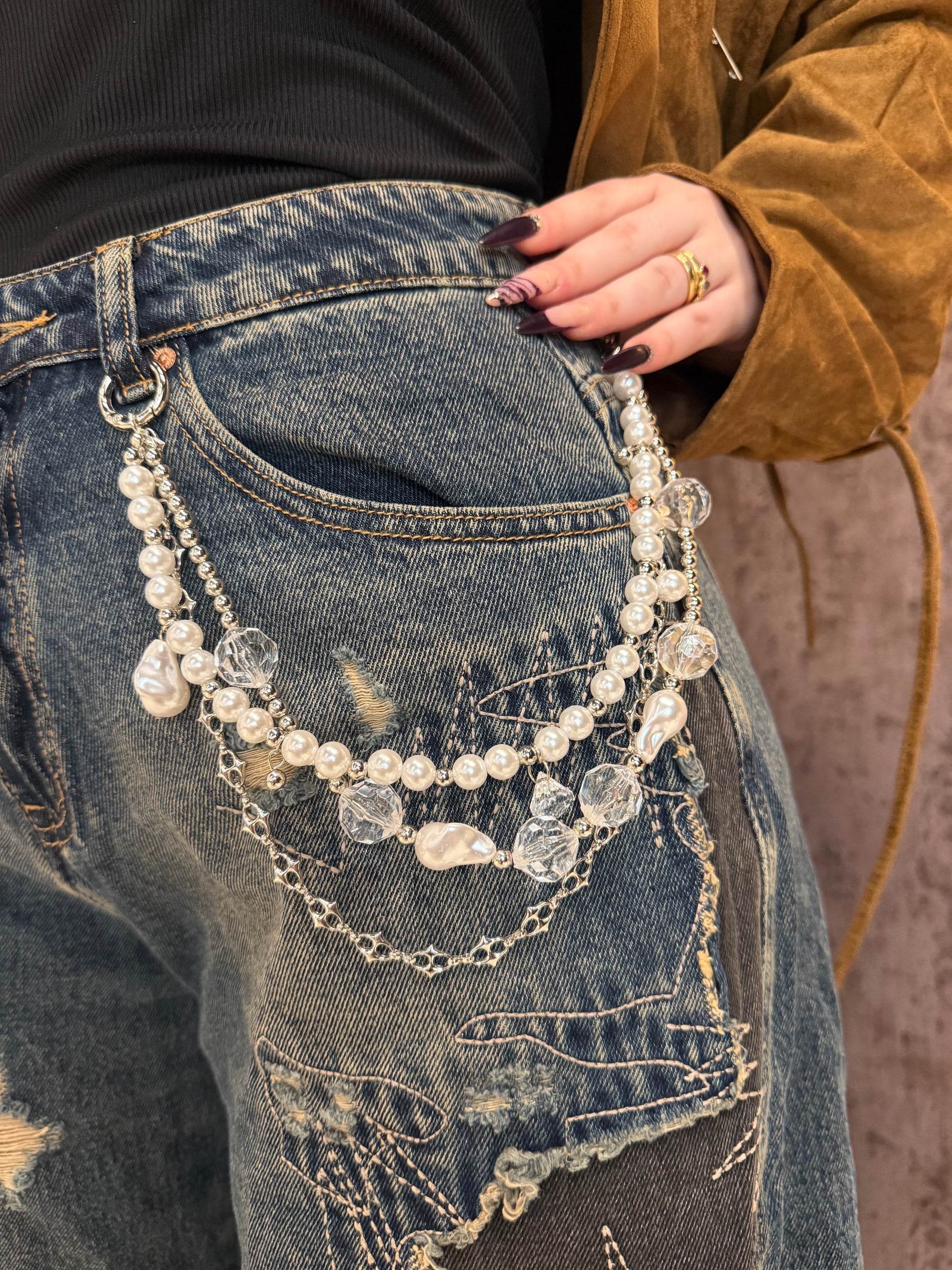 Jeans Ballon con Catenina - R.a. Boutique