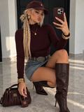 Maglia Collo Alto costina - R.a. Boutique