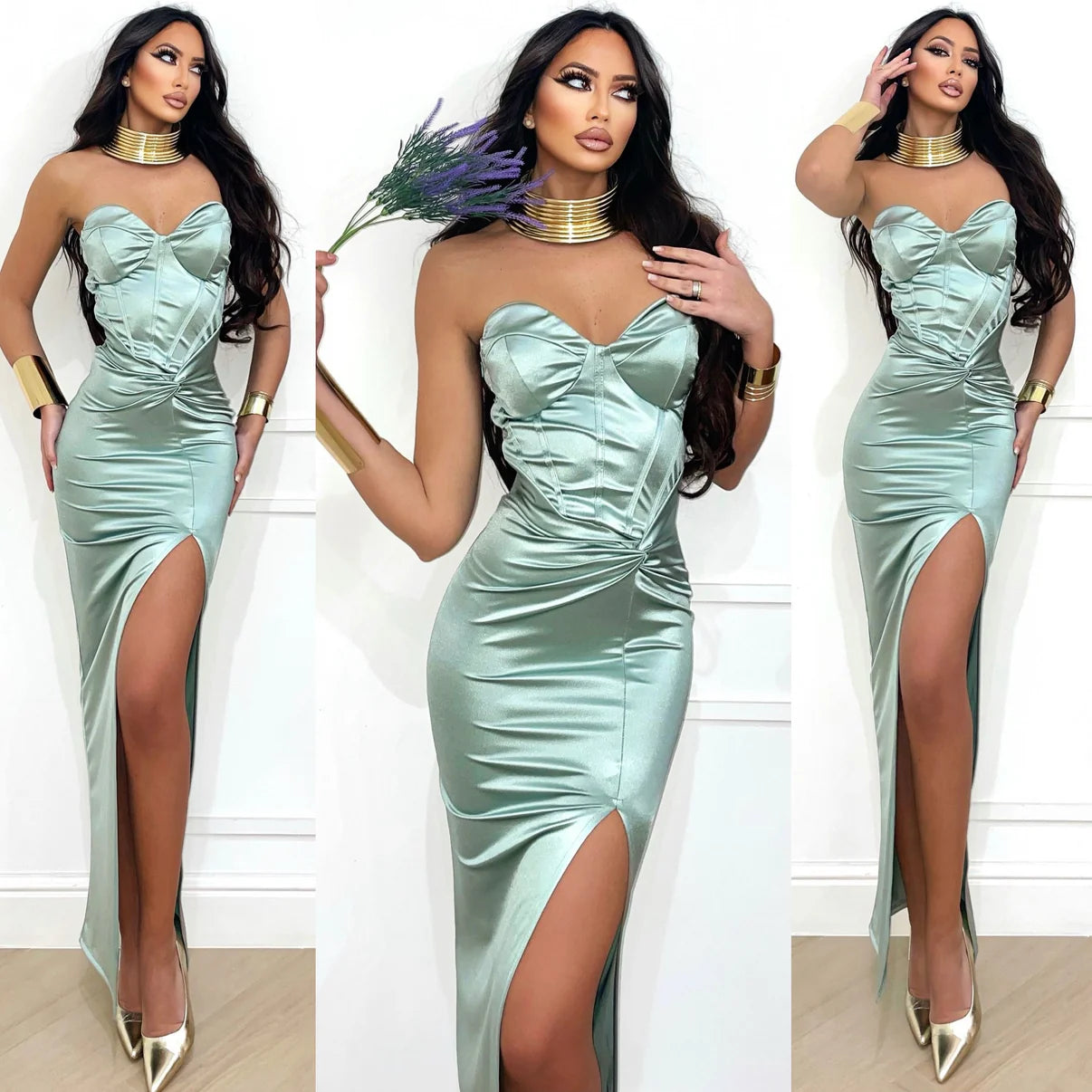 Abito bustier vari colori - R.a. Boutique