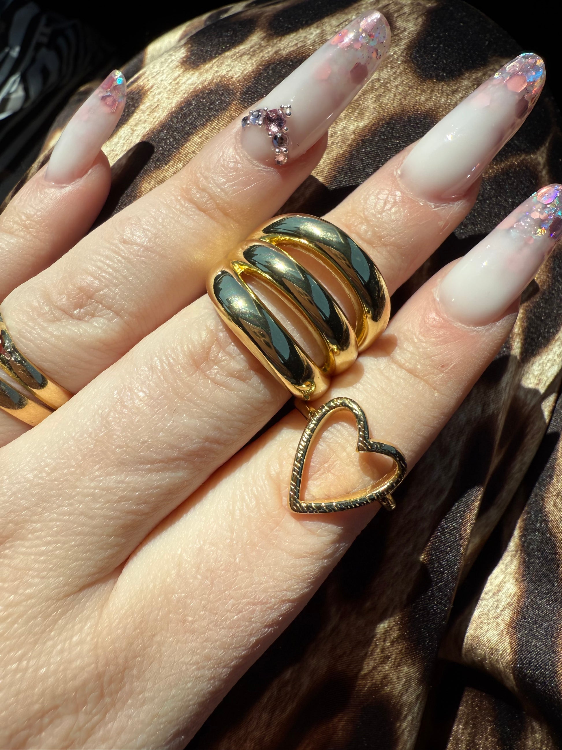 Anello tre fasce oro - R.a. Boutique