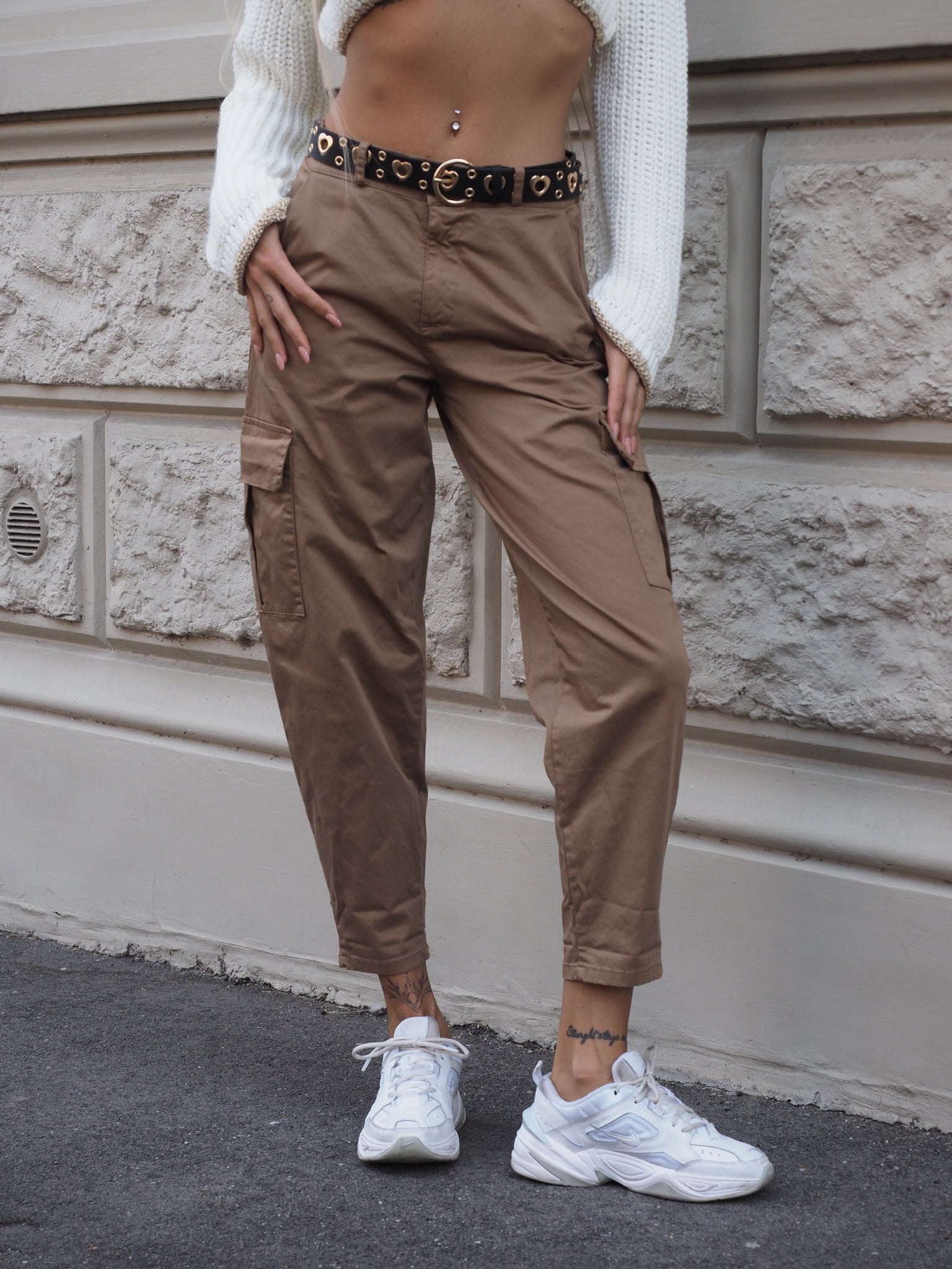Pantalone cargo choco - R.a. Boutique 