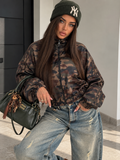 Felpa Camouflage Urban con Righe Marroni - R.a. Boutique