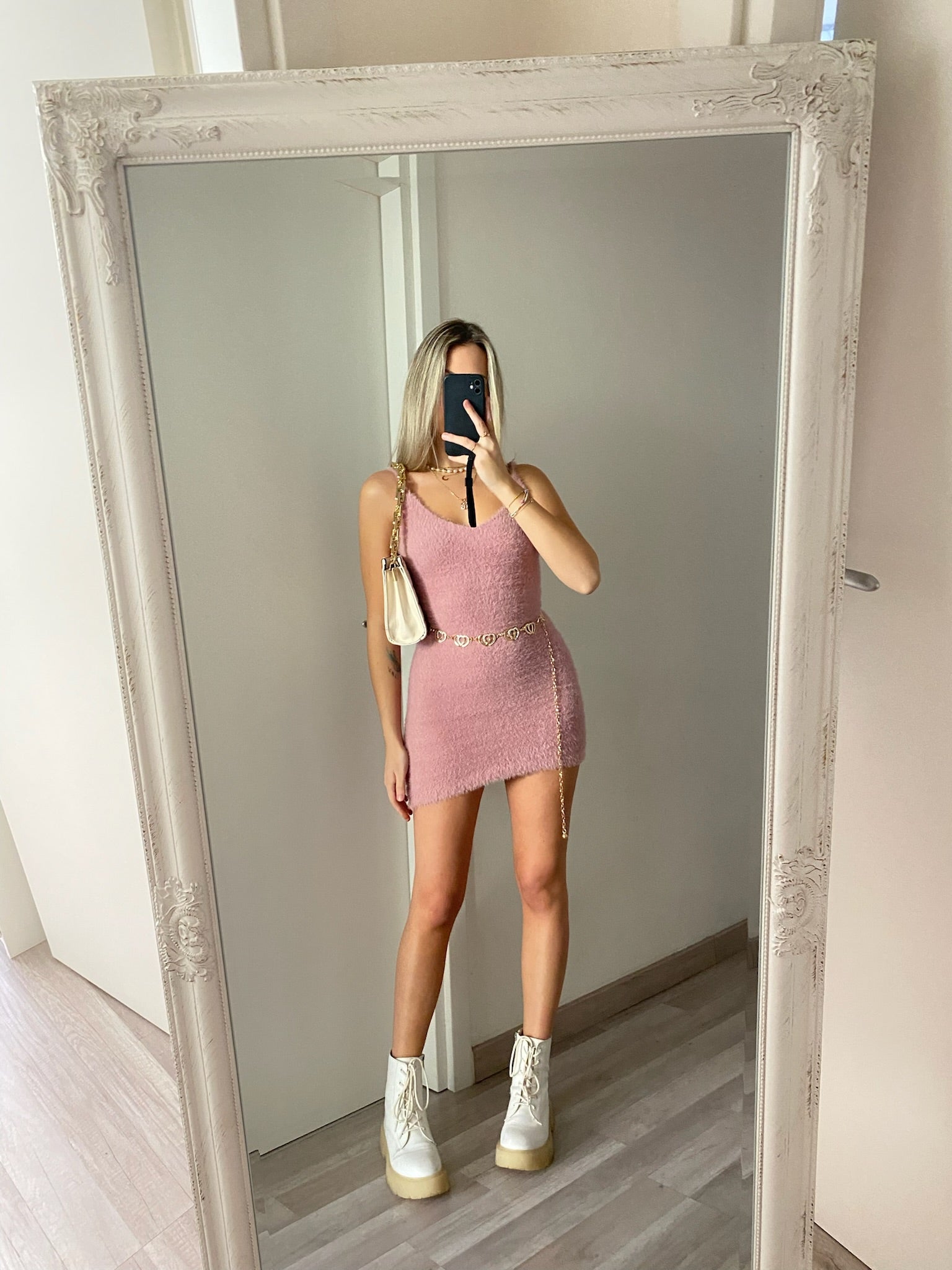 Abito fluffy rosa - R.a. Boutique 