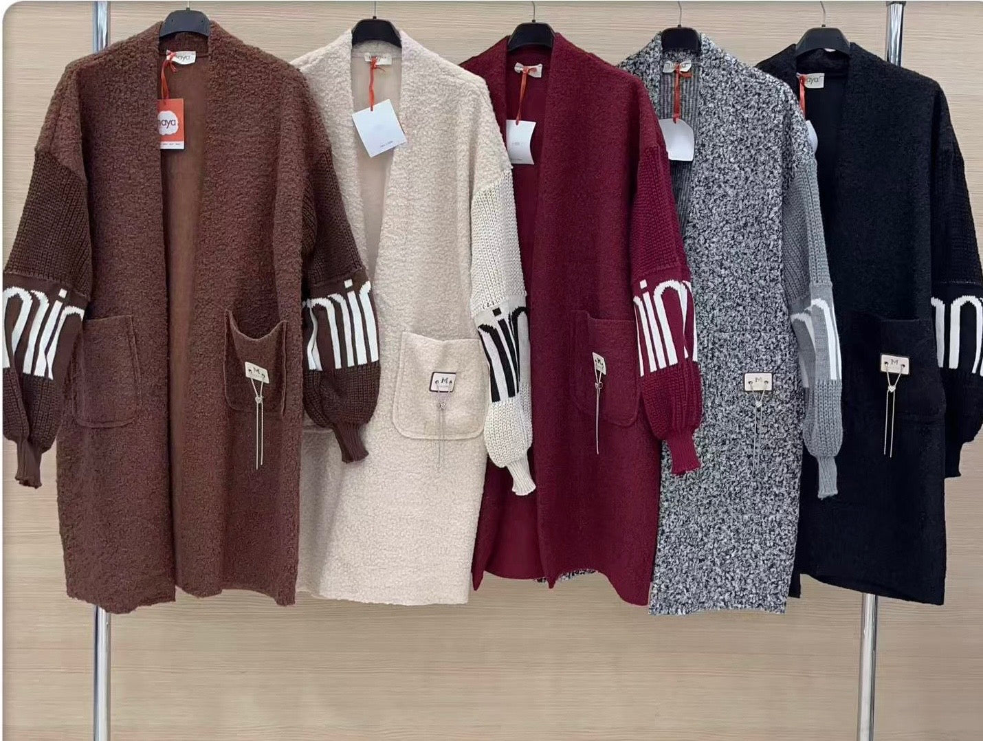 Cardigan lungo con polsino - R.a. Boutique