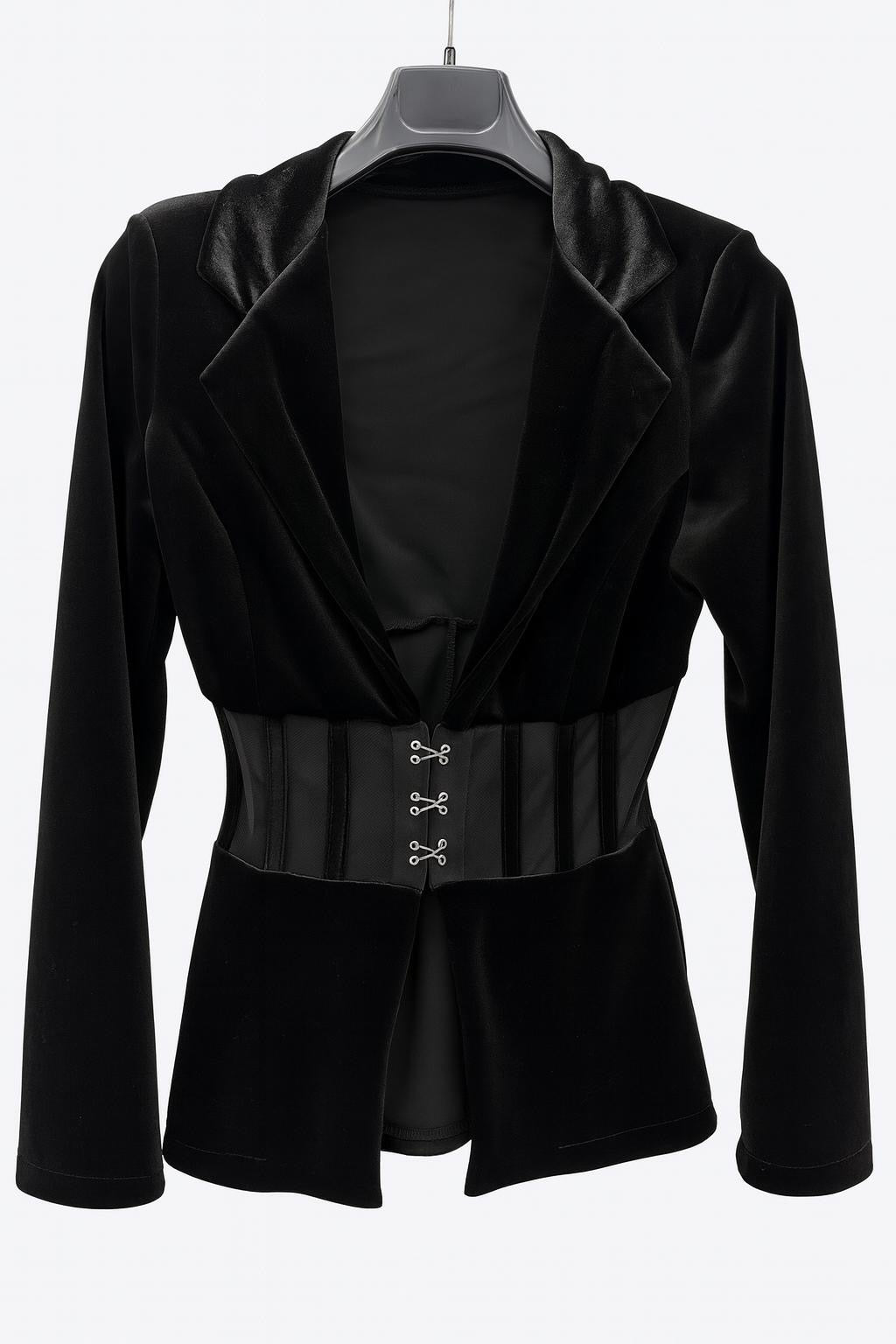 Giacca bustier in ciniglia