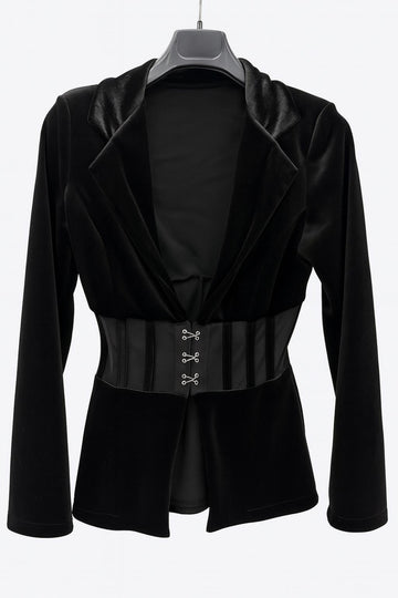 Giacca bustier in ciniglia