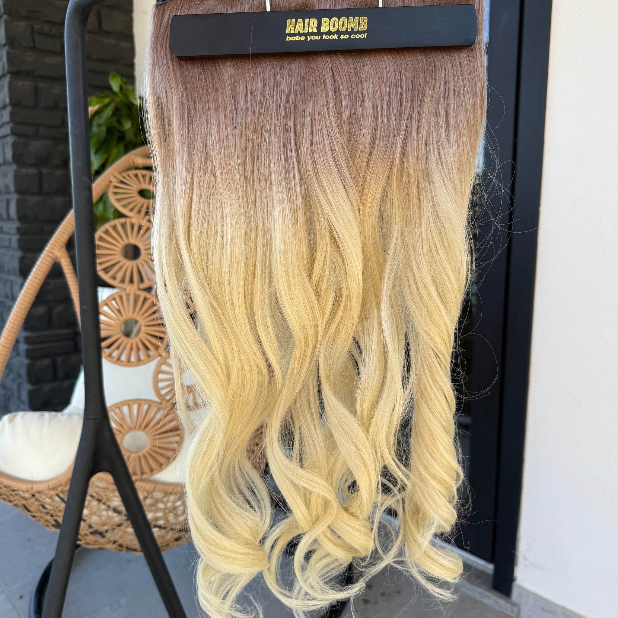 extension clip mossa champagne platino Superior Quality - R.a. Boutique