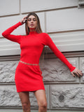 Abito in maglia rosso - R.a. Boutique 