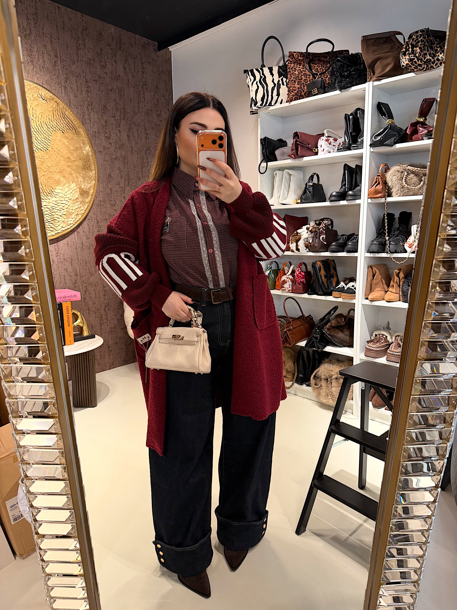 Cardigan lungo con polsino - R.a. Boutique