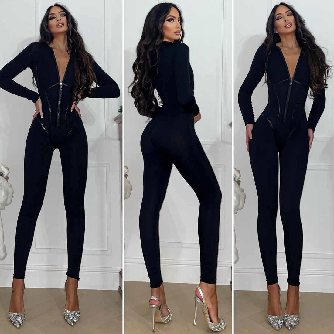 Tuta silhouette nera - R.a. Boutique 