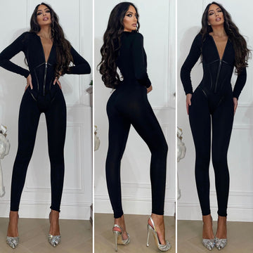 Tuta silhouette nera - R.a. Boutique 