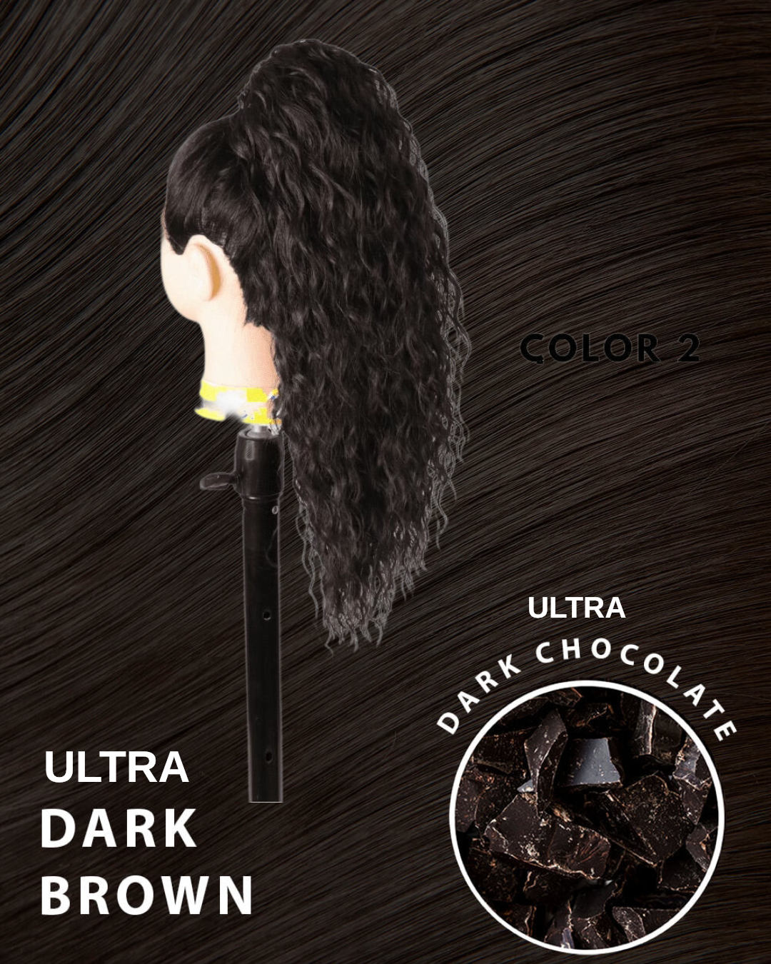 Coda #2 Riccia 50cm con Coulisse ultra Dark #2 - R.a. Boutique 