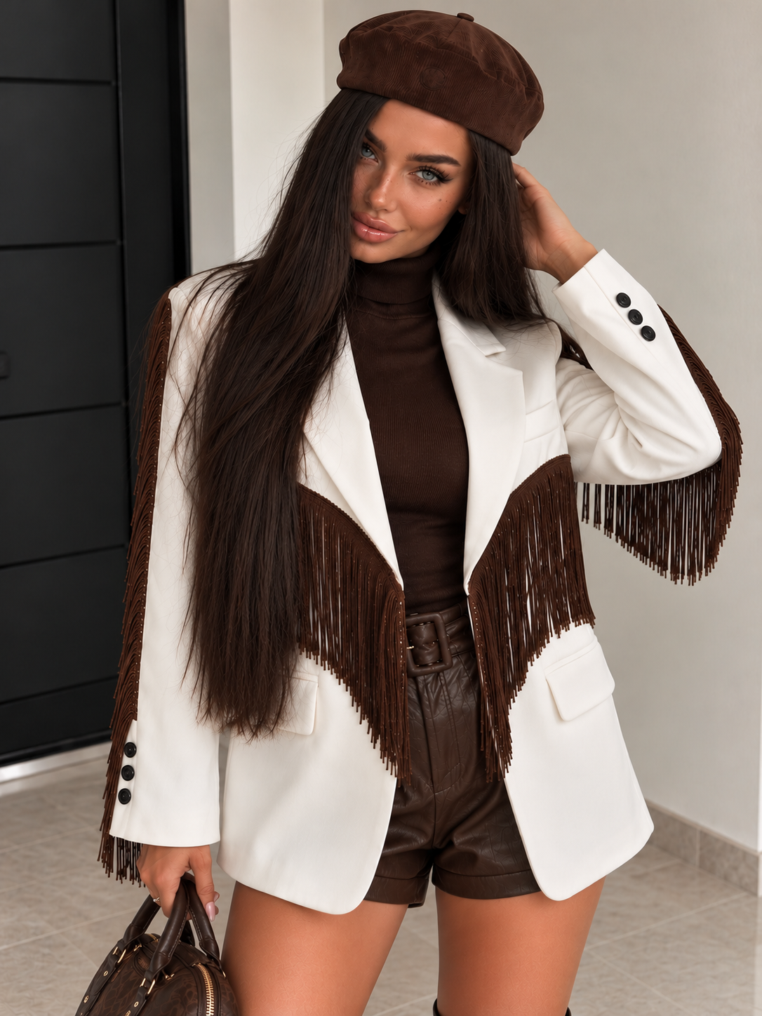 Blazer Fringe Couture con Frange - R.a. Boutique