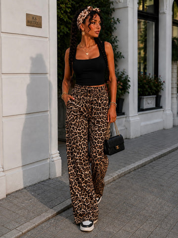 Pantalone Animalier con Elastico