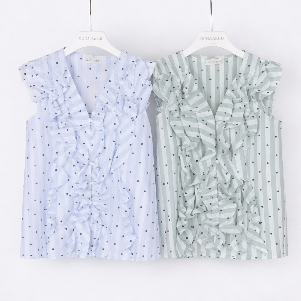 Blusa con Roucher pois - R.a. Boutique