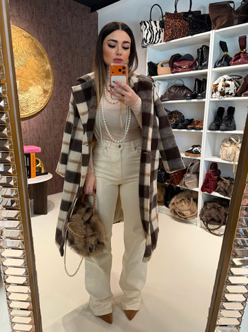 Cappotto check - R.a. Boutique