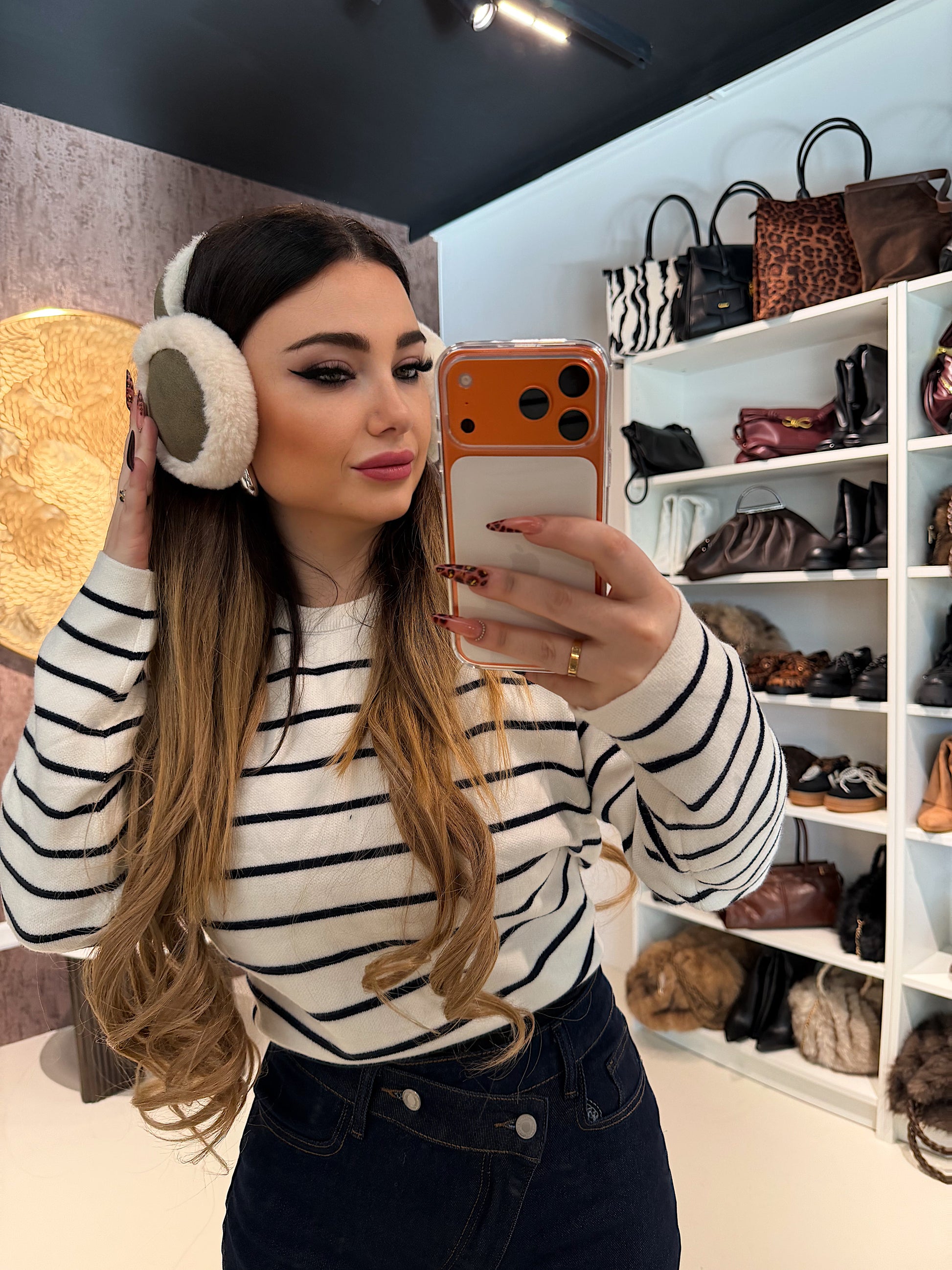 Maglia Parisienne a righe con spalla sciarpa - R.a. Boutique