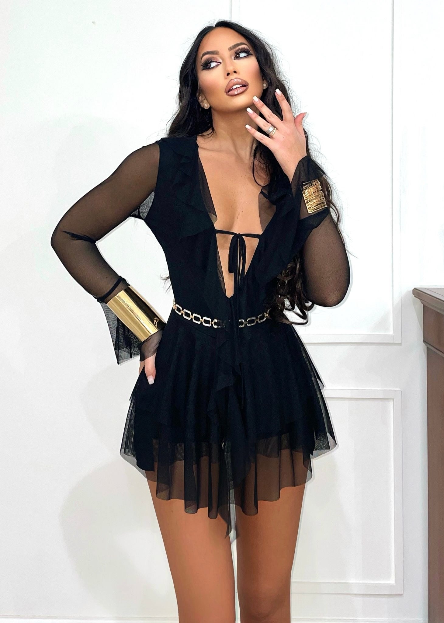 Abito in tulle nero - R.a. Boutique