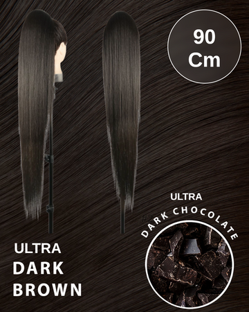 Coda #2 extra long 90cm liscia con Coulisse ultra dark #2 - R.a. Boutique 