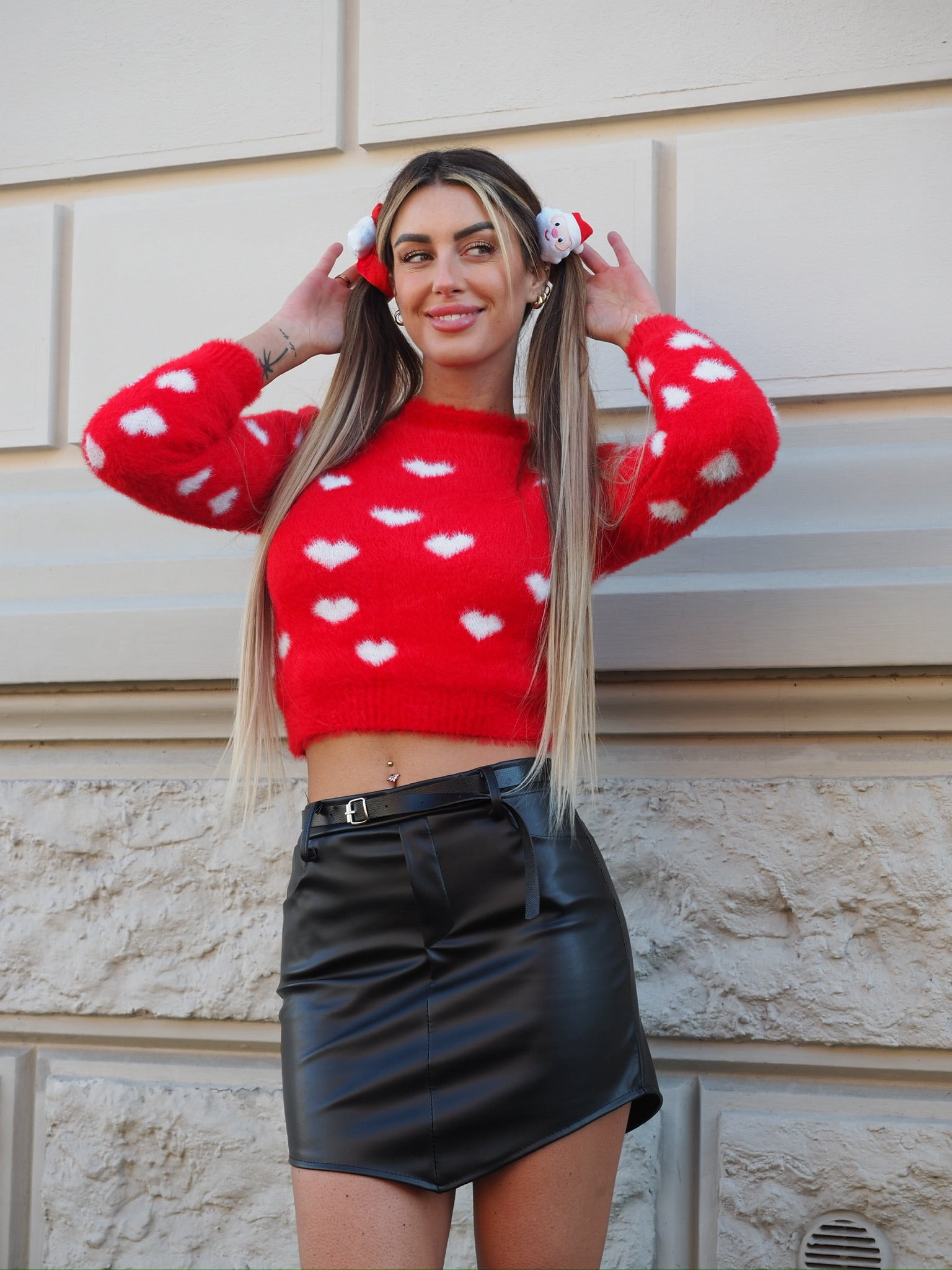 Maglioncino morbidissimo con cuori - R.a. Boutique 